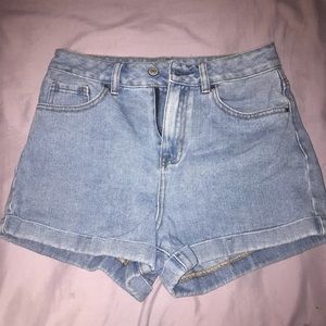 High waisted “mom” shorts